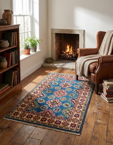 2' 6 x 3' 11 Hand Knotted Kazak Rug
