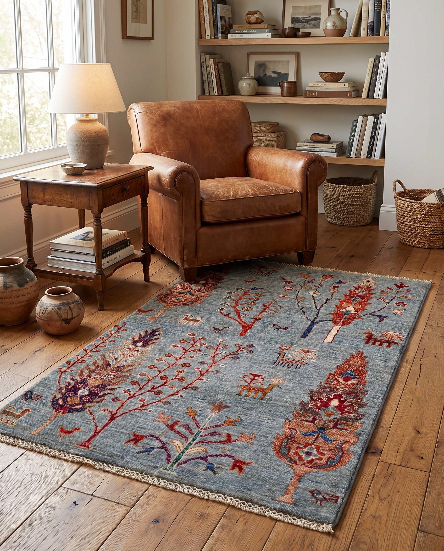 2' 9 x 4' 6 Hand Knotted Ariana Ziegler Rug