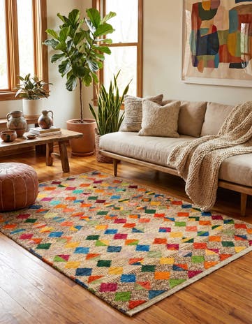 4' 3 x 6' Hand Knotted Balouch Wool Rug