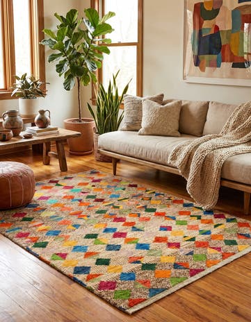 4' 3 x 6' Hand Knotted Balouch Wool Rug