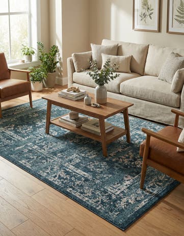 Navy Blue Charleston Rug