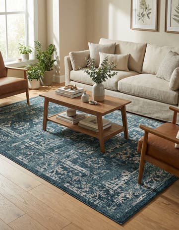 Navy Blue Charleston Rug