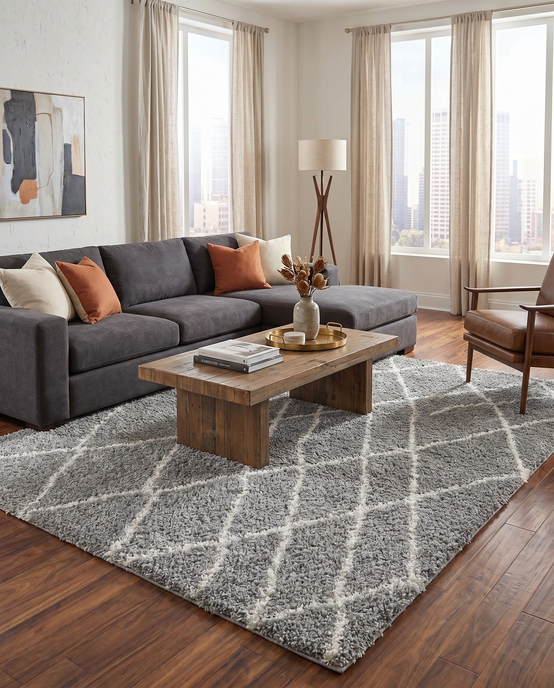 9' 10 x 13' Soft Touch Shag Rug