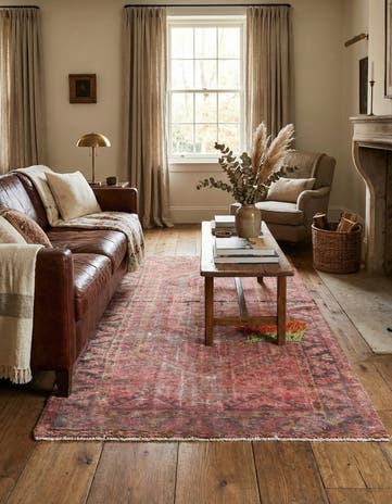 4' x 6' 7 Hand Knotted Ultra Vintage Persian Wool Rug
