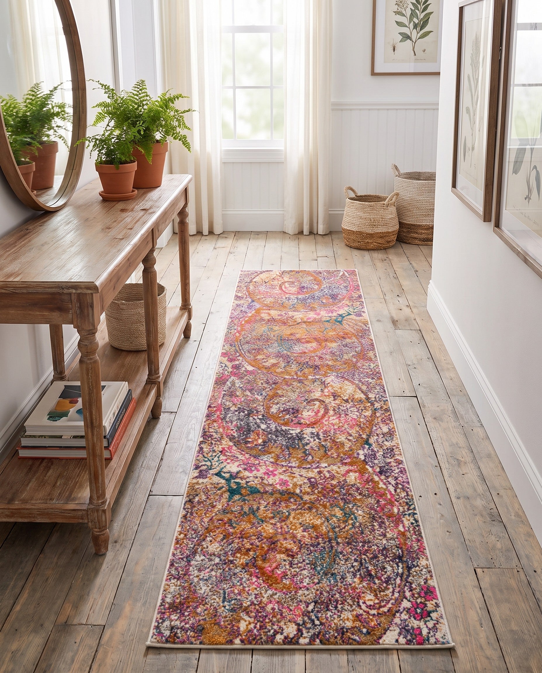 Dark Beige Aria Runner Rug