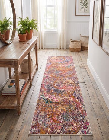 Dark Beige Aria Runner Rug