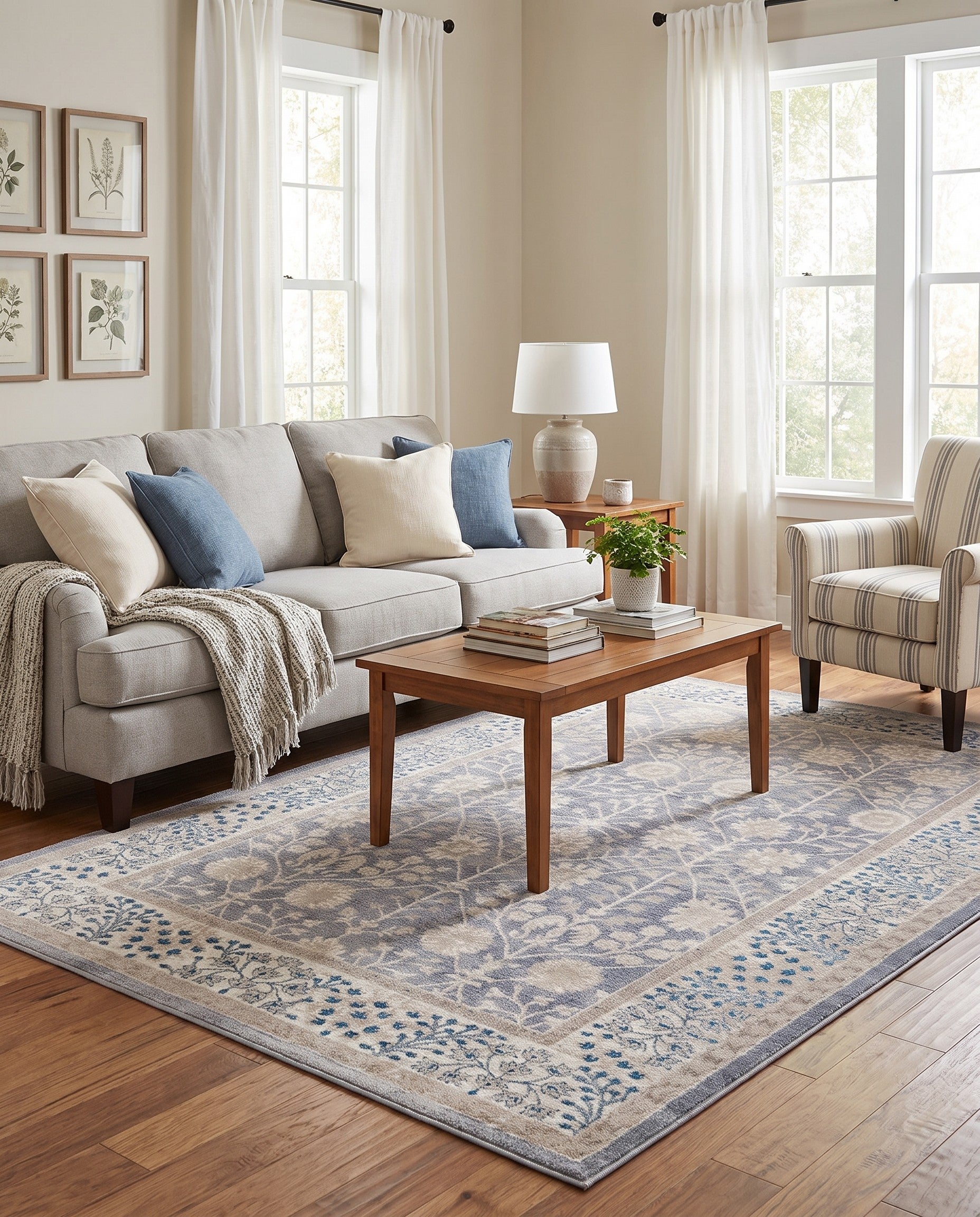 Gray Viola Rug
