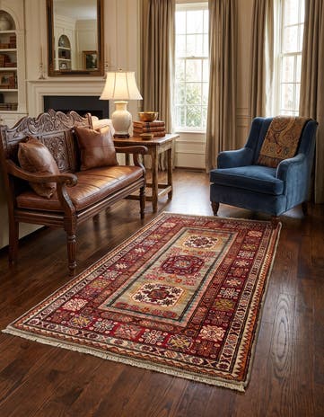 2' 8 x 4' 2 Hand Knotted Kazak Rug