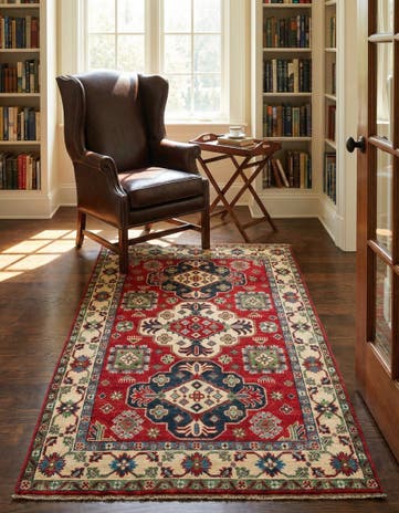 4' 1 x 6' 1 Hand Knotted Kazak Rug