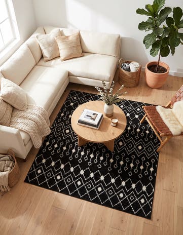 5' 3 x 5' 3 Moroccan Trellis Square Rug