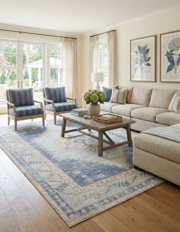 Sky blue Whitney Rug