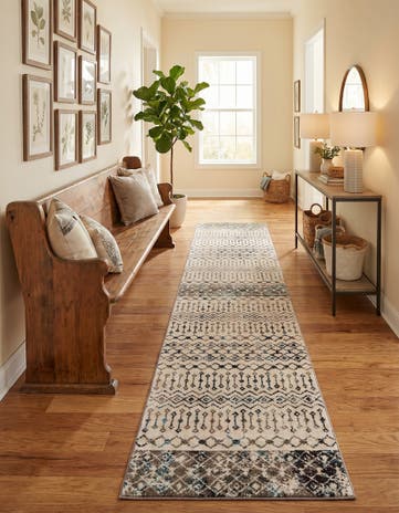 3' 3 x 16' 5 Moroccan Trellis Runner Rug