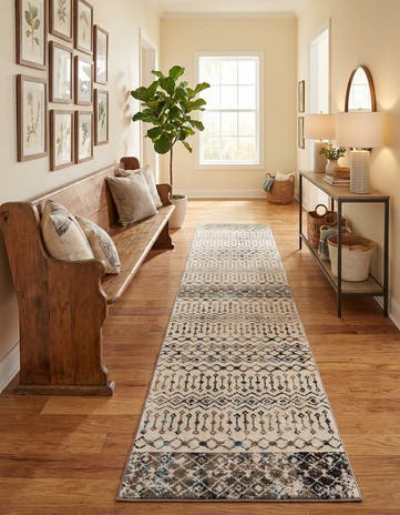 3' 3 x 16' 5 Moroccan Trellis Runner Rug