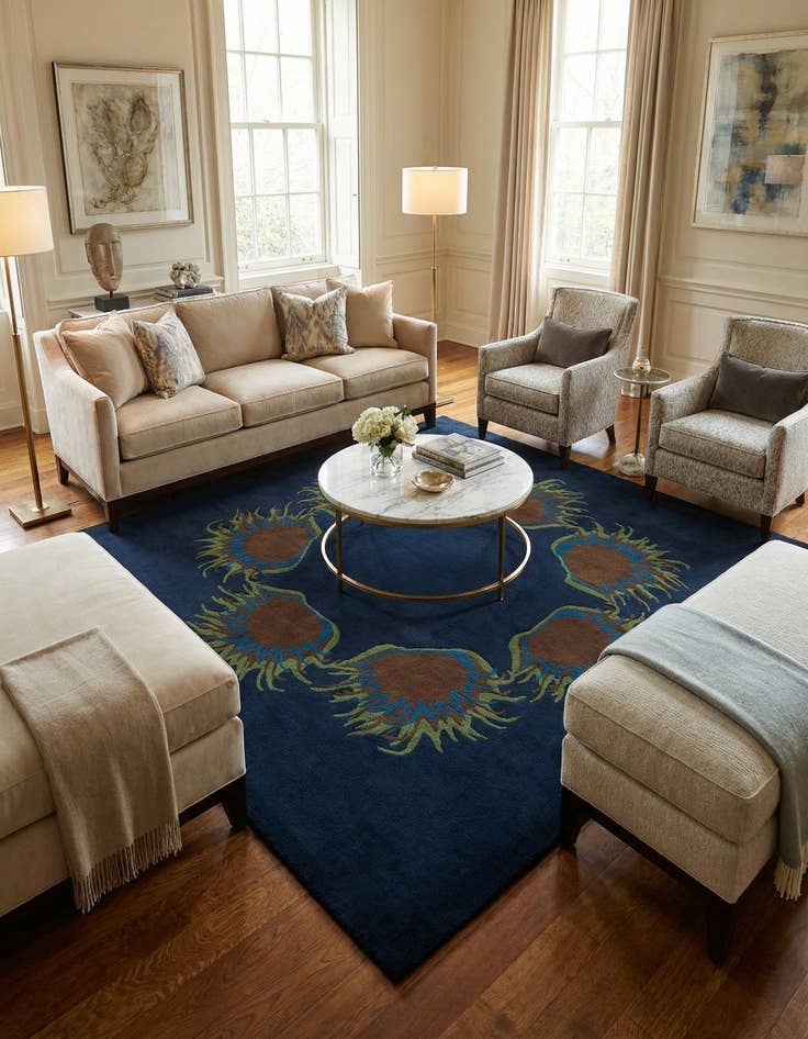 Detail image of 7' 8 x 7' 8 Luna Square Rug