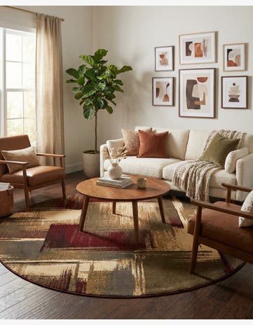 Cafe Round Rug