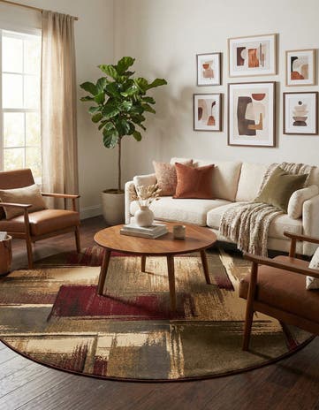 7' 10 x 7' 10 Cafe Round Rug