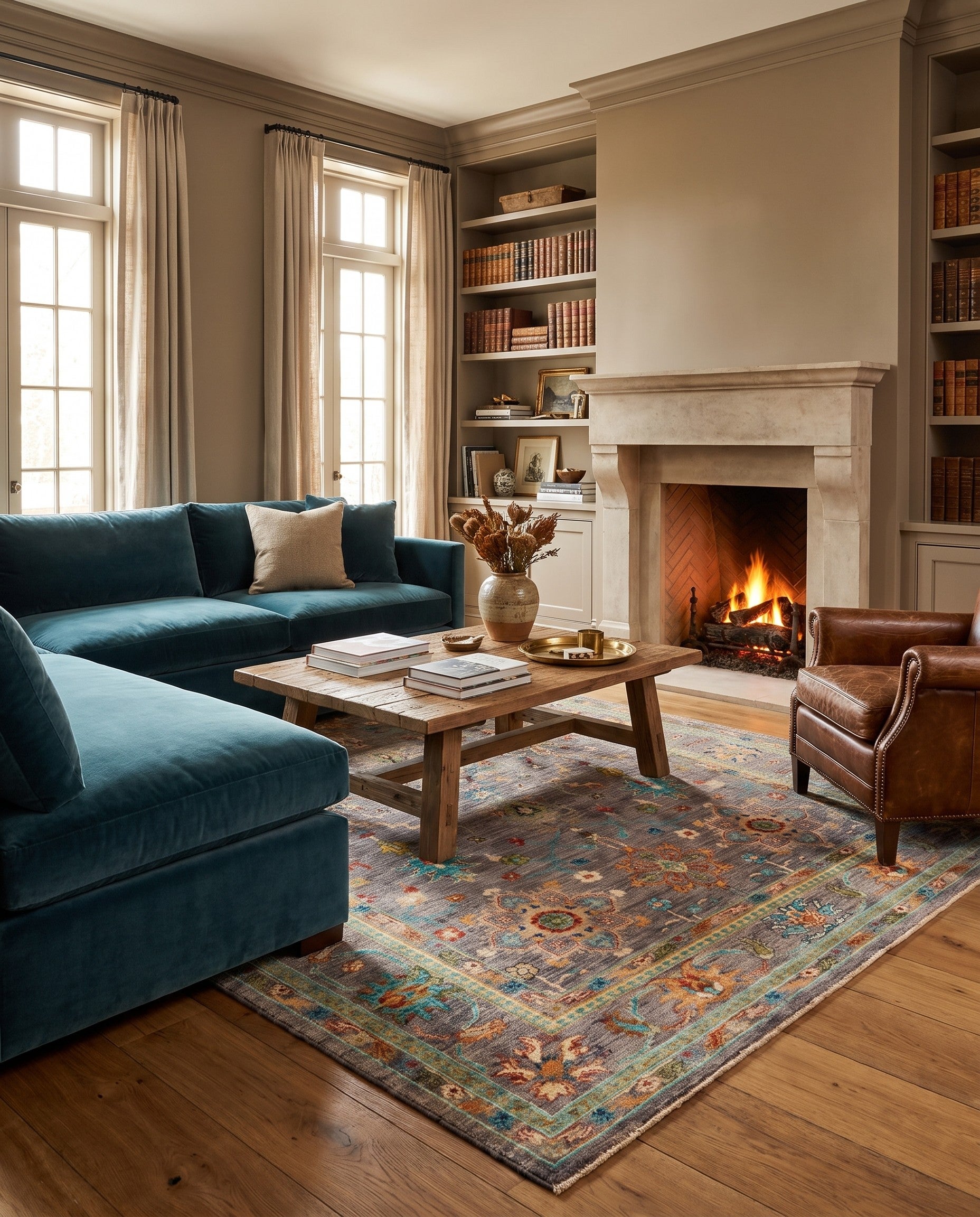 5' 9 x 8' 1 Hand Knotted Ariana Ziegler Rug