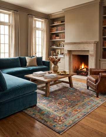 5' 9 x 8' 1 Hand Knotted Ariana Ziegler Rug