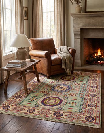 4' x 5' 11 Hand Knotted Kazak Rug