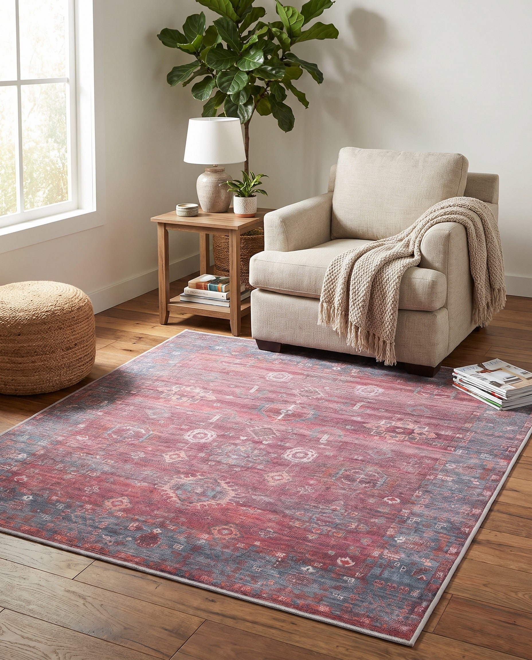 125cm x 125cm Maahru Square Rug