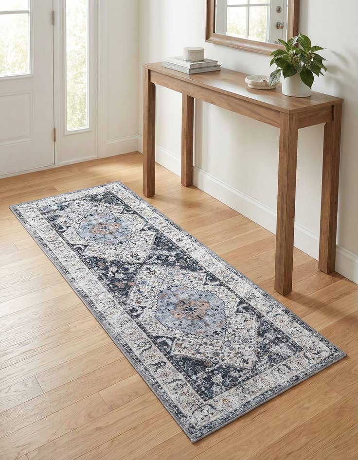 Detail image of 2' x 5' Washable Yara Runner Rug