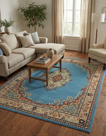 7' 10 x 10' Mashad Design Rug