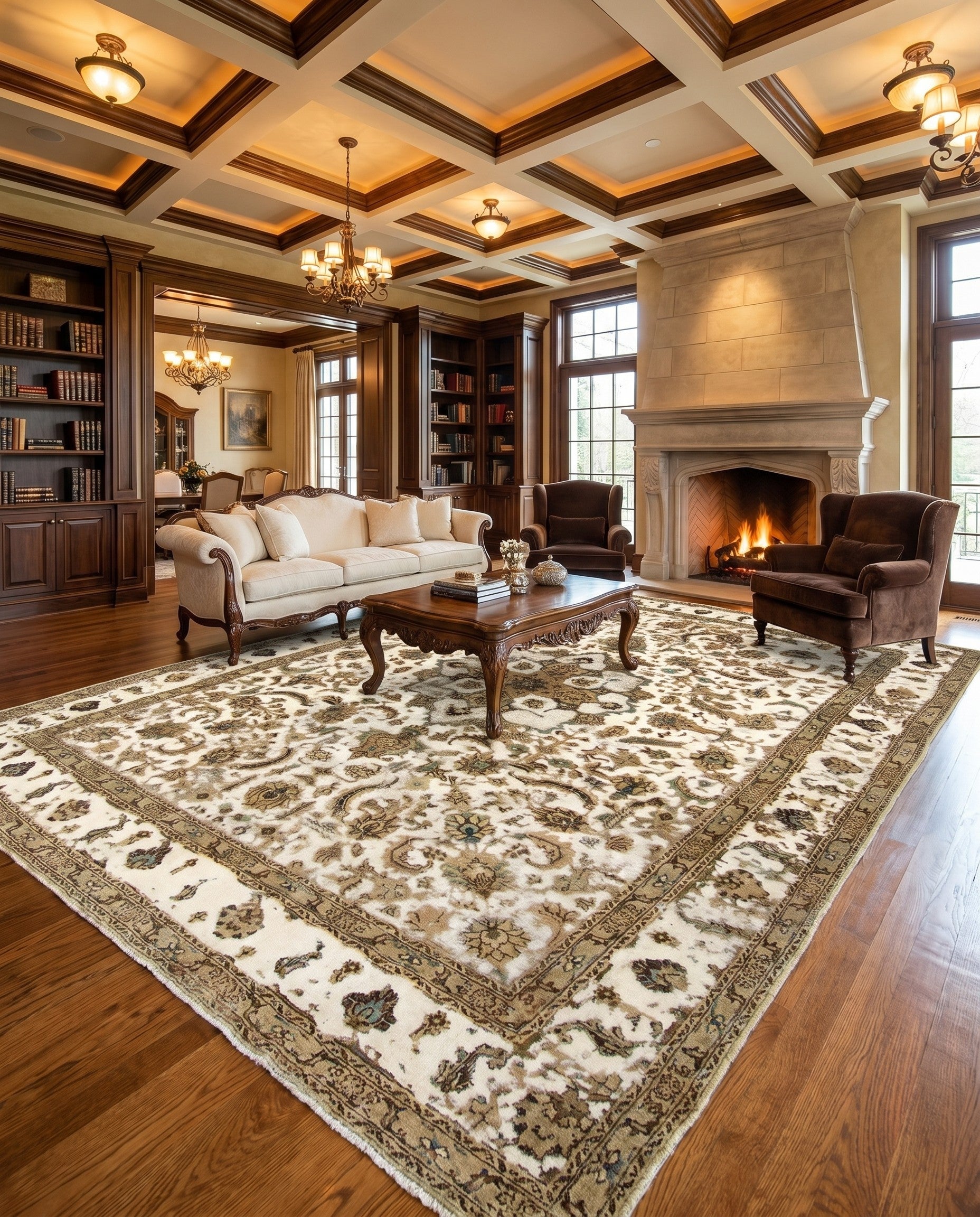 9' 9 x 12' 8 Hand Knotted Vintage Royal Persian Wool Rug