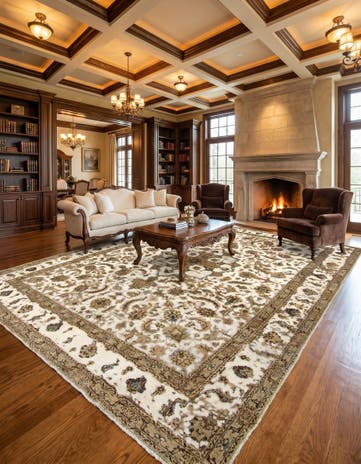 9' 9 x 12' 8 Hand Knotted Vintage Royal Persian Wool Rug