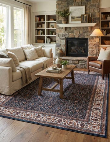 Antique Navy Blue Yara Rug