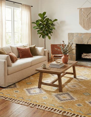 8' x 10' Hand Woven Arizona Wool Rug