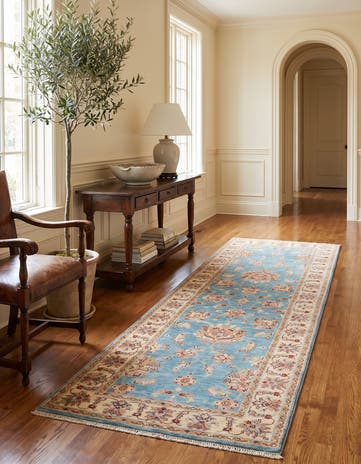 2' 11 x 8' 4 Hand Knotted Ariana Ziegler Runner Rug