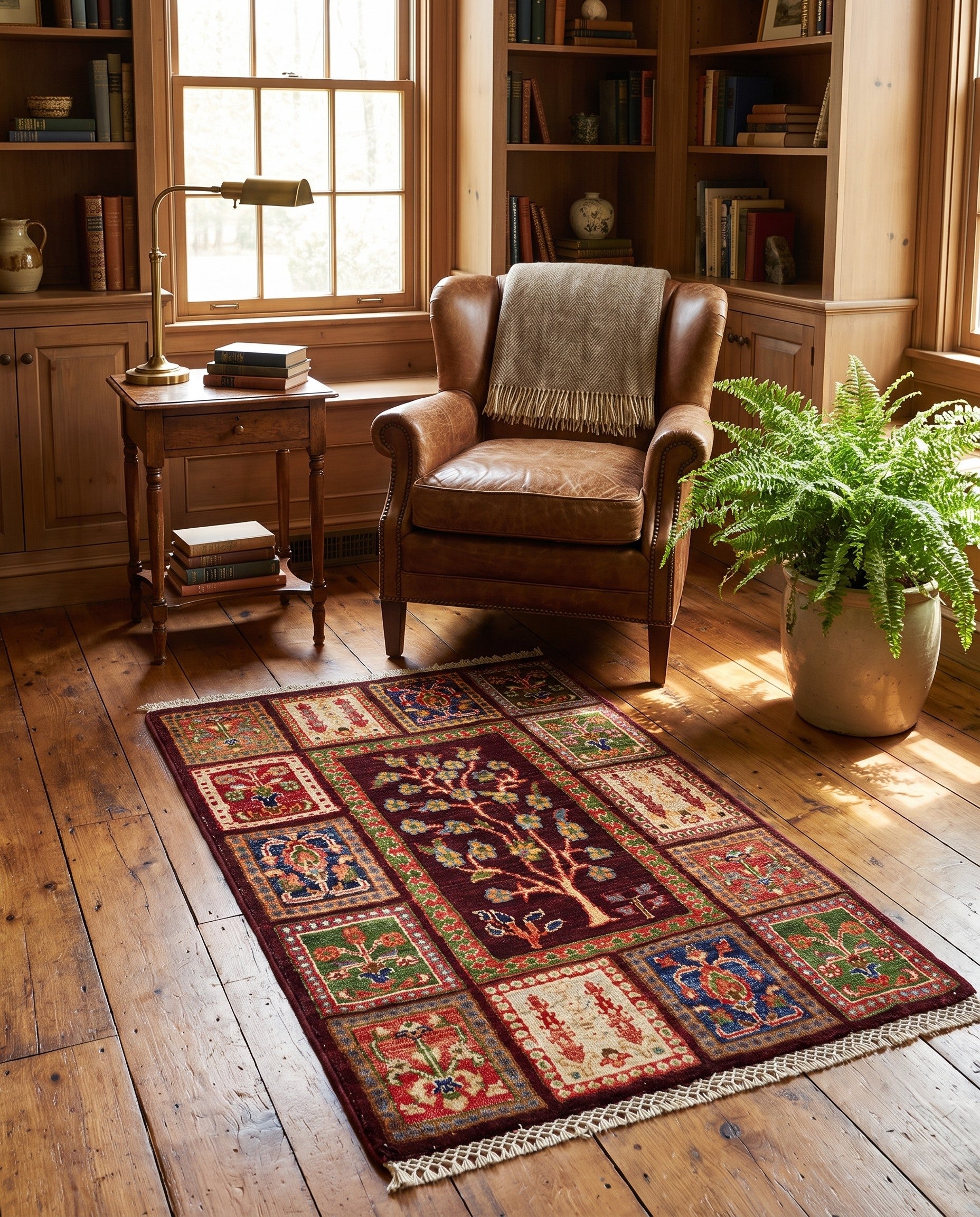 2' x 3' 4 Hand Knotted Ariana Ziegler Rug