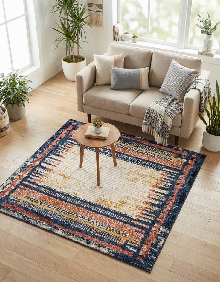 Detail image of 5' 3 x 5' 3 Tagine Square Rug