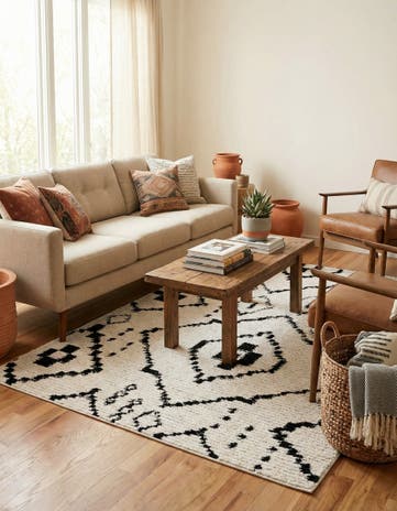 Ivory Morocco Rug