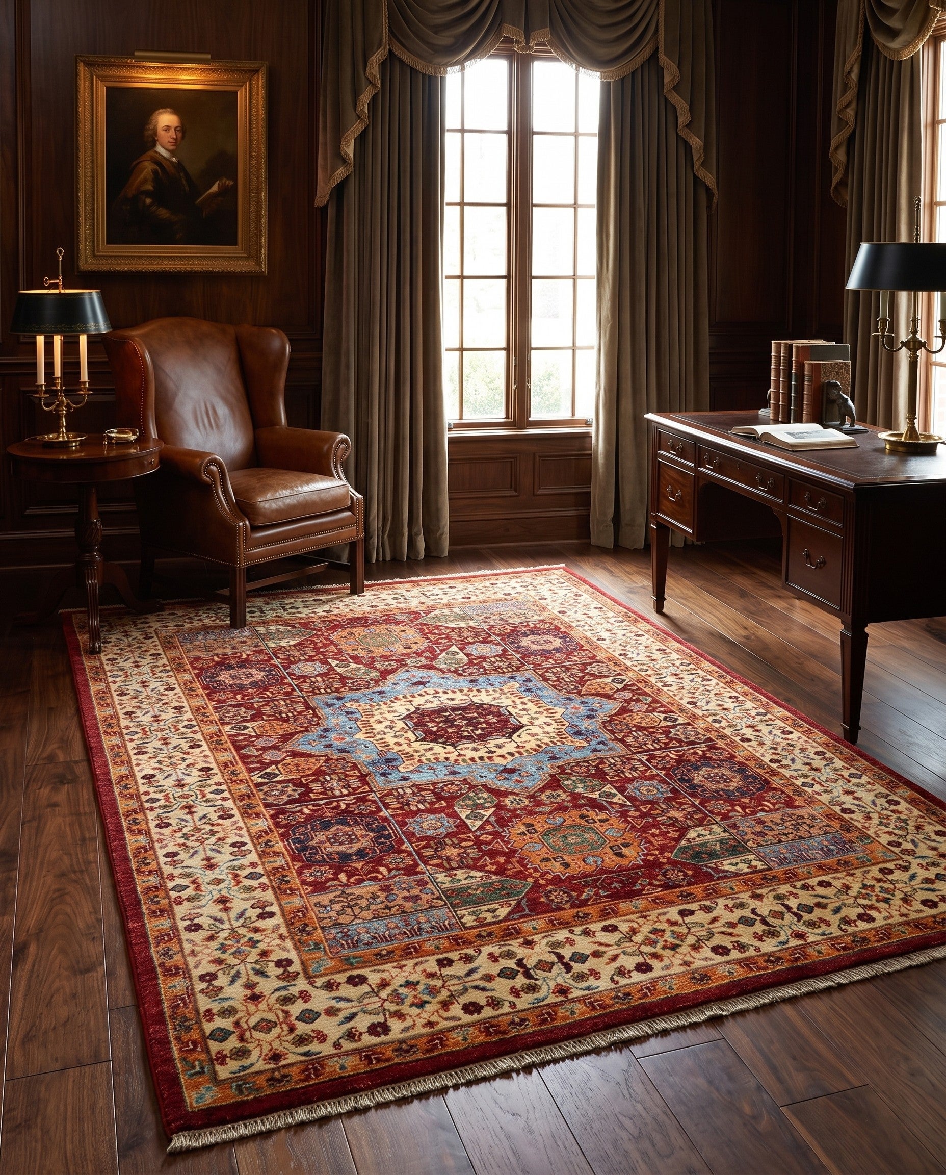 5' 9 x 8' Hand Knotted Ariana Ziegler Rug