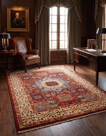 5' 9 x 8' Hand Knotted Ariana Ziegler Rug