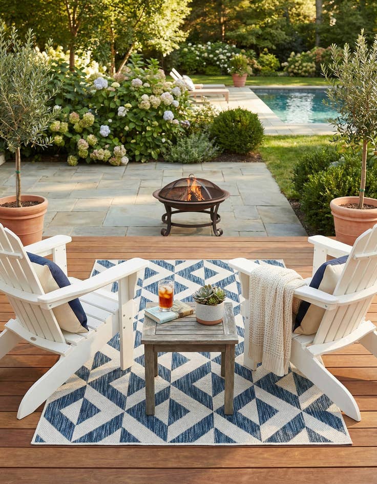 Detail image of 3' x 5' 3 Washable Jill Zarin Napa Indoor / Outdoor Rug