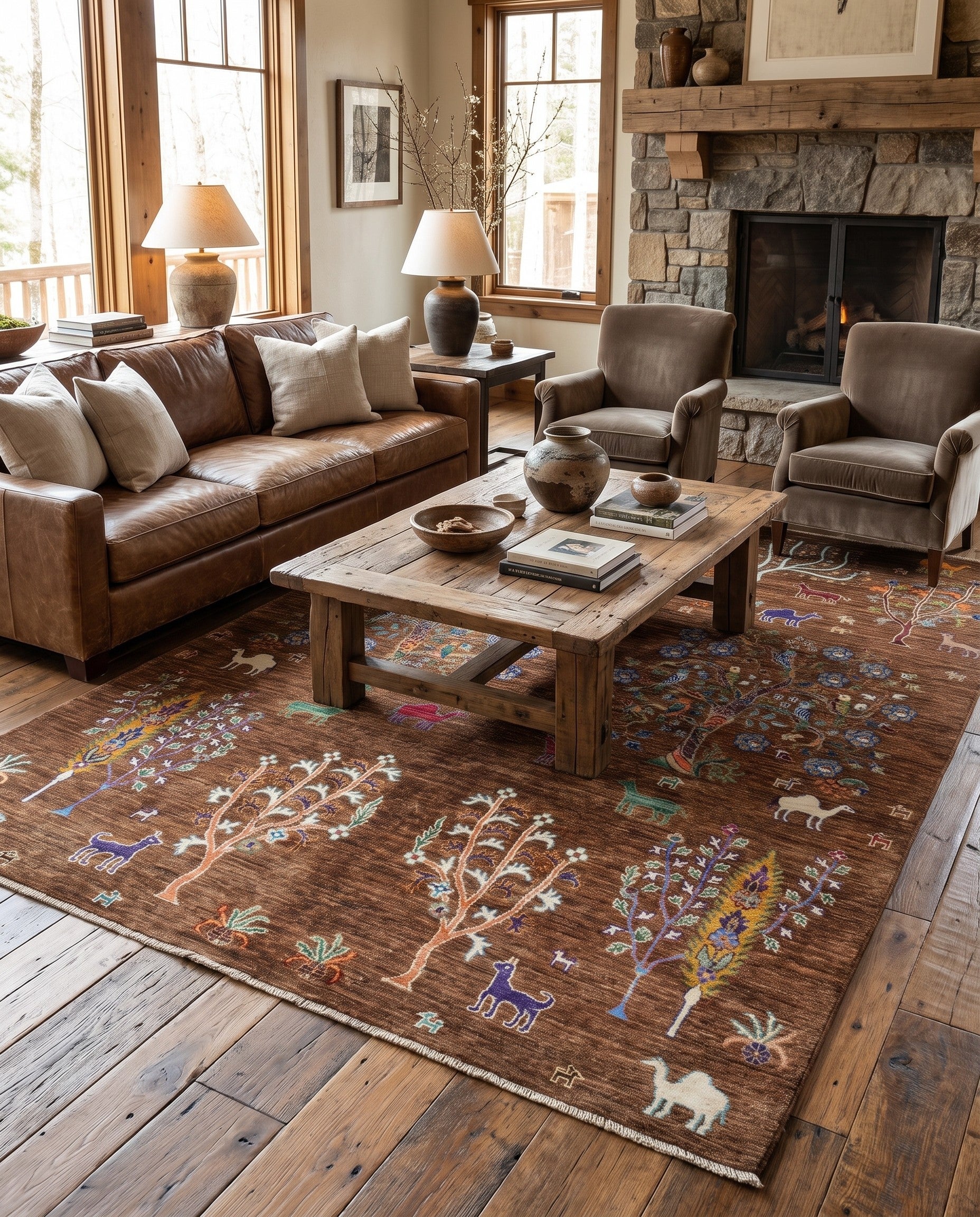 5' 8 x 8' 6 Hand Knotted Ariana Ziegler Rug