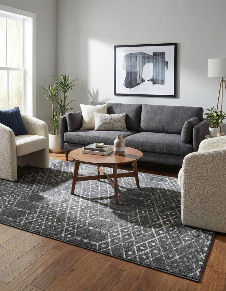 Detail image of 6' x 9' Paxon Trellis Rug