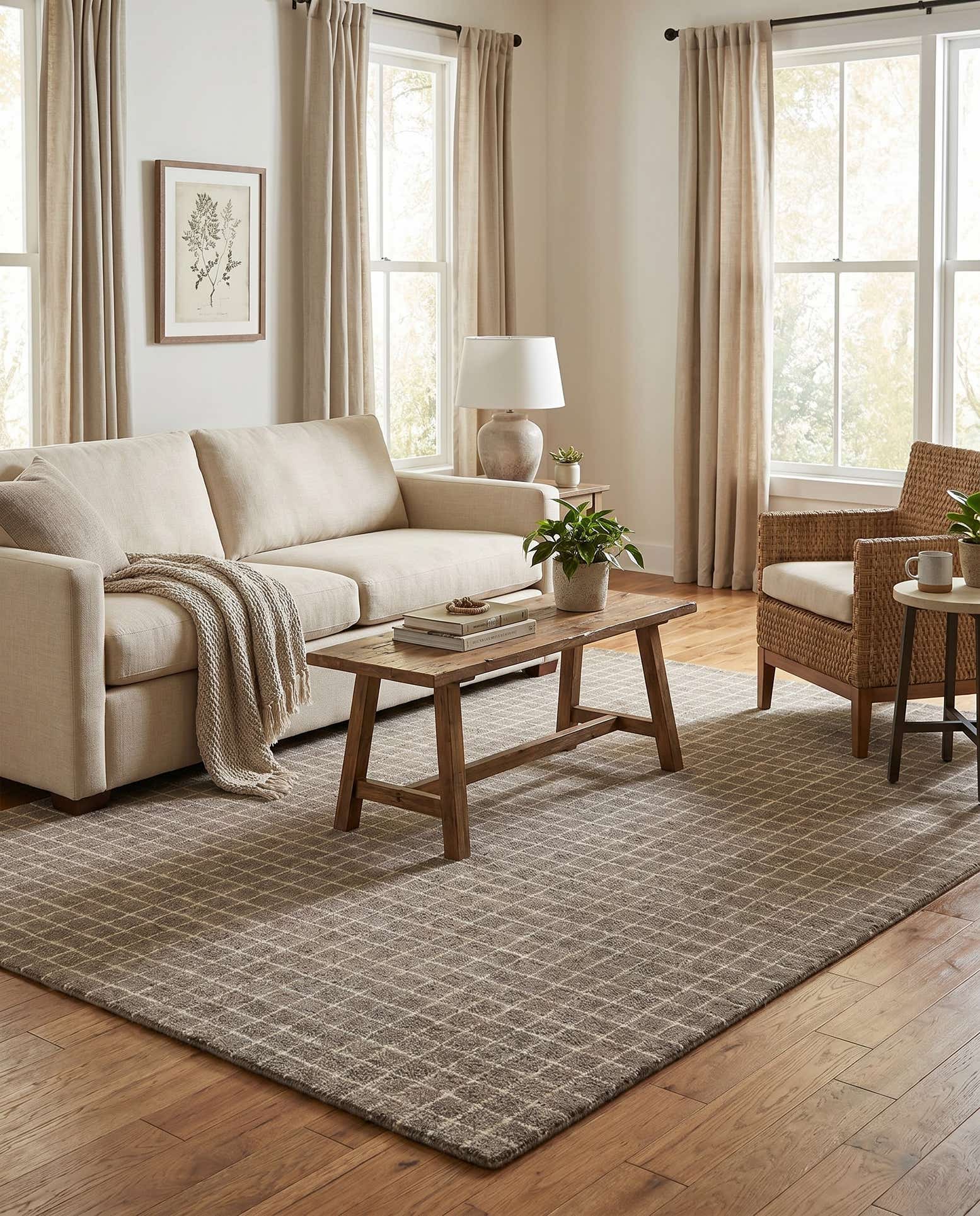 5' 1 x 8' Heritage Line Wool Rug