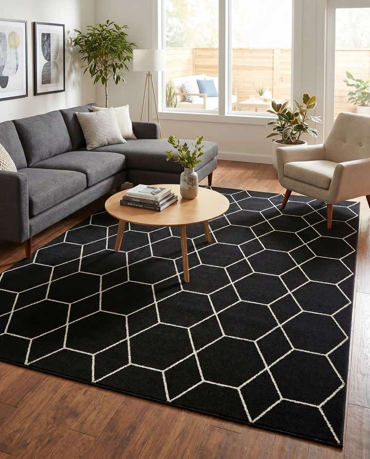 9' x 12' Lattice Frieze Rug