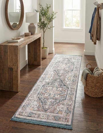 Gray Santiago Runner Rug