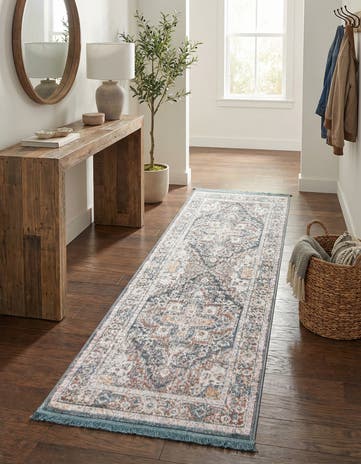 Gray Santiago Runner Rug