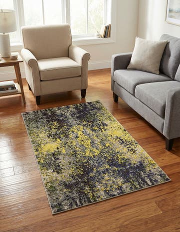3' 3 x 5' 3 Washable Hyacinth Rug