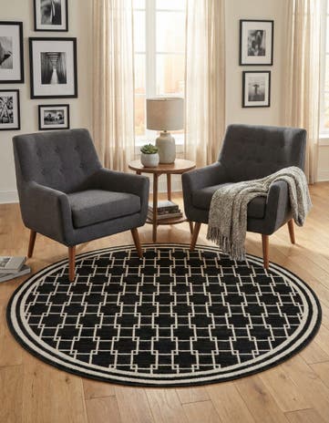 Jill Zarin 4' x 4' Metropolitan Uptown Round Rug