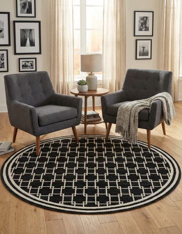 Jill Zarin 4' x 4' Metropolitan Uptown Round Rug