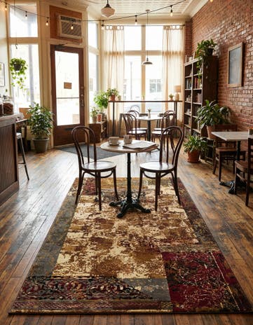 Beige Coffee Shop Rug