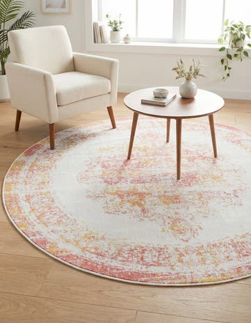 Ivory Lucerne Round Rug