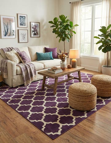 10' x 10' Lattice Square Rug