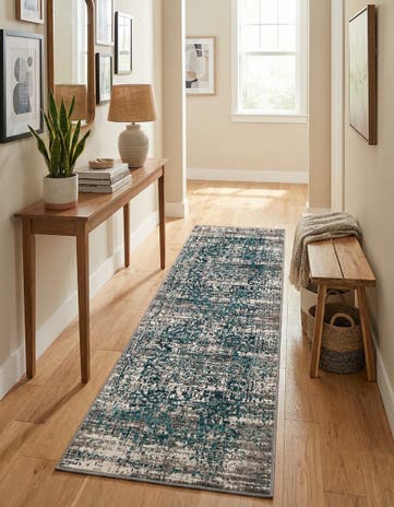 Blue Aarhus Runner Rug